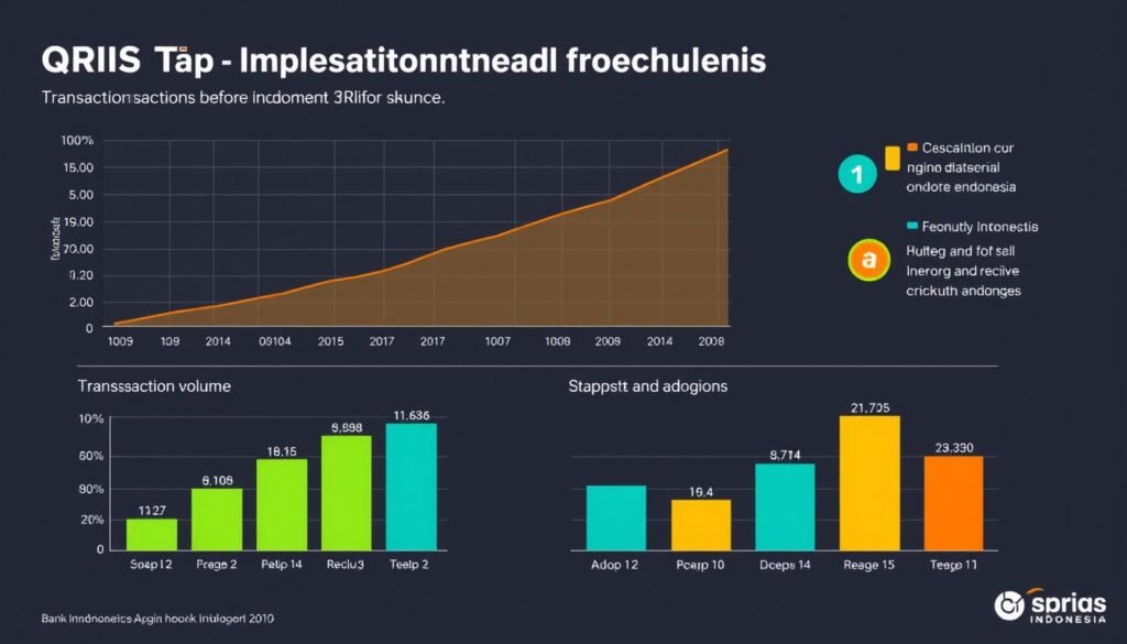 Grafik pertumbuhan transaksi digital di Indonesia setelah implementasi QRIS Tap Grafik pertumbuhan transaksi digital di Indonesia setelah implementasi QRIS Tap